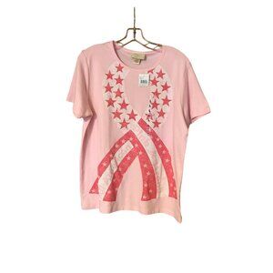 M&C Sportswear Women's Size Large T-Shirt Breast Cancer Awareness New With Tags